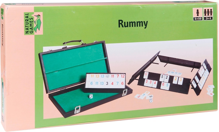 Productafbeelding Natural games Rummy in een koffer (Duits)