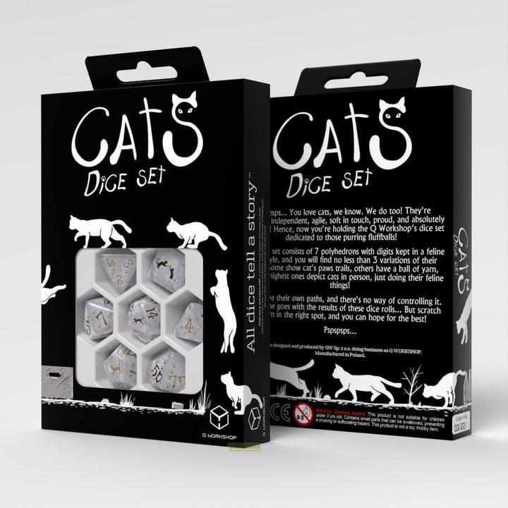 Produktbild Q Workshop CATS Set de 7 Dés Purrl
