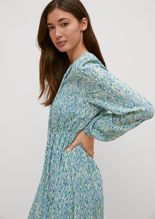 Produktbild Comma Kleid Crêpe-Kleid aus Viskose (42)