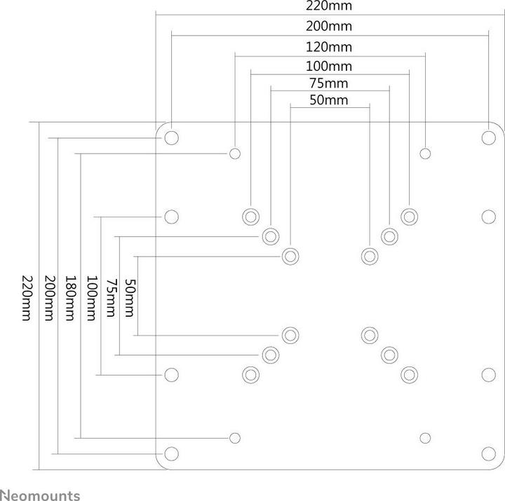 Produktbild Neomounts VESA Platte (Wand, 42")