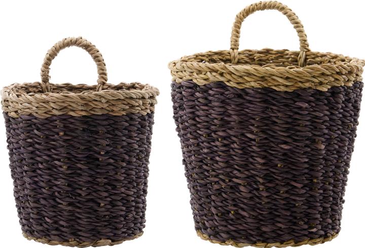 House Doctor Basket, HDHere, PlumNatural (28 cm, 2x)