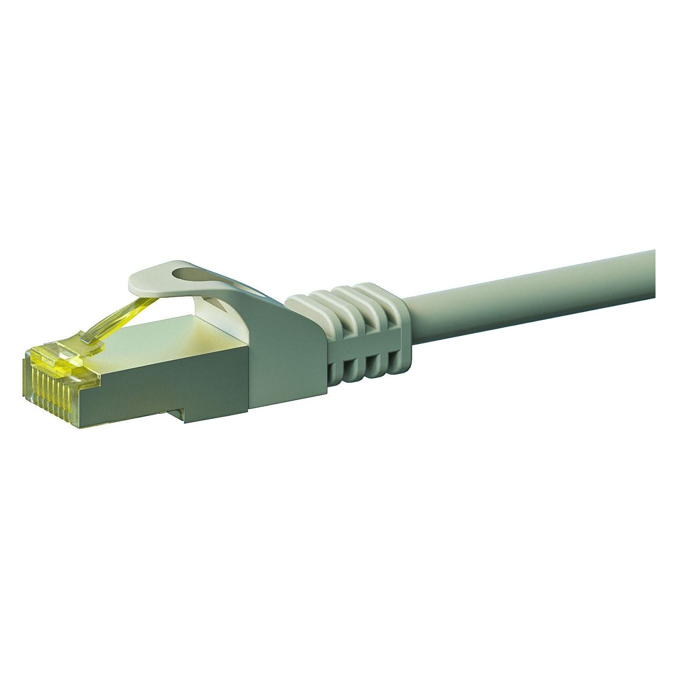 Dsit RJ45 Netzwerkkabel S/Ftp (PiMF), MitCat.7 Rohkabel, Grau, 5m (S/Ftp, CAT7, 5 m), Netzwerkkabel