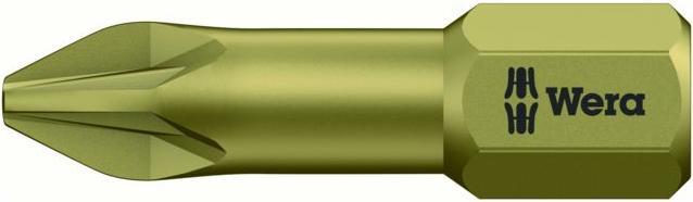 Actual product image Wera Bit for Pozidriv, 1/4 inch C 6.3, with hard torsion zone (1)