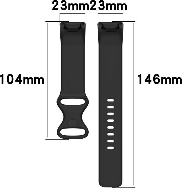 Produktbild Cover-Discount Fitbit Charge 5 - Silikon Sportarmband schwarz (Silikon)