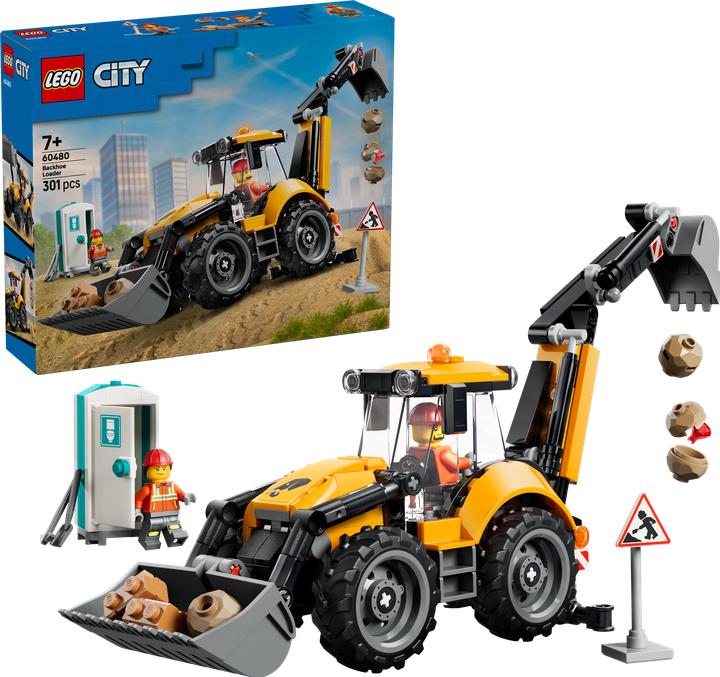 Actual product image LEGO 60480 Gelber Baggerlader