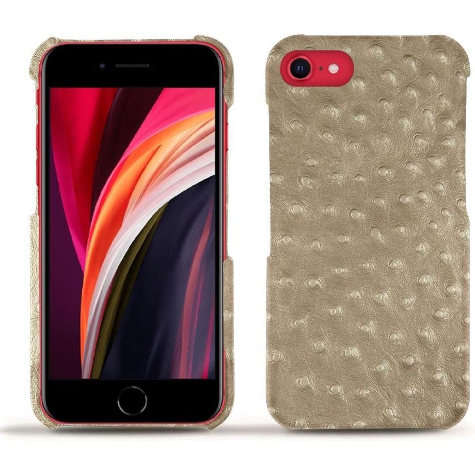 Noreve Lederschutzhülle (Apple iPhone SE (3rd Gen), Apple iPhone SE (2nd Gen)), Smartphone Hülle, Beige