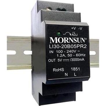 Mornsun, Systemstromversorgung, Industrielles DIN-Schienen-Netzteil - Einzelausgang - 30 W - 12 V - 2 A