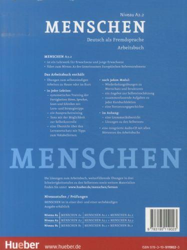 Actual product image Menschen A2/2. Arbeitsbuch mit Audio-CD (German, Angela Poodle, 2023)