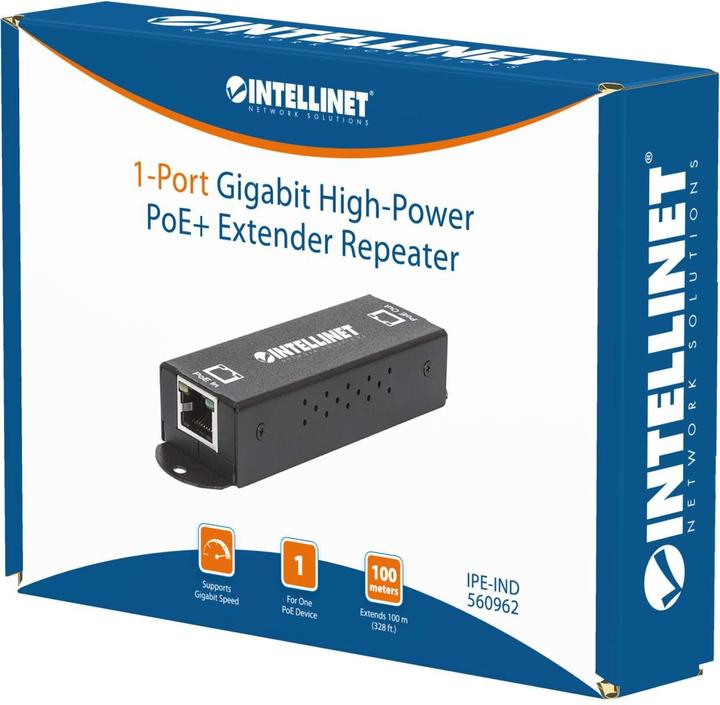 Produktbild Intellinet Gigabit High-Power PoE+ Extender Repeater (2 Ports)