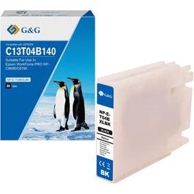 G&G, Cartucce, kompatibel Ink mit C13T04B140, NP-E-T04BXLBK-A, black, 5800S (FC)