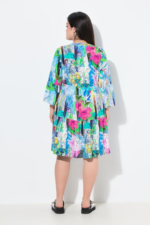 Produktbild Angel of Style Kleid, A-Linie, Grafitti-Muster, Volants (44)
