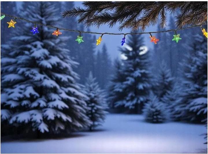 Produktbild Dameco LED Outdoor Lichterkette Stern 9.9 m, mit 100 (9.90 m)