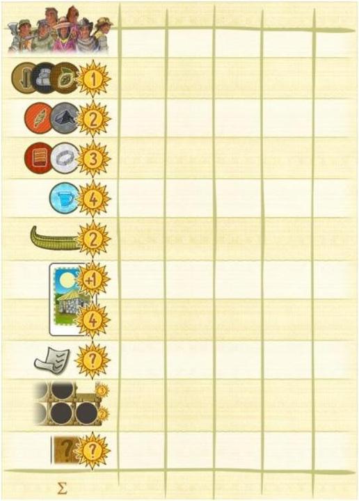 Actual product image DLP DLP051 - Altiplano Scoring Pad, 25 Pages (German)