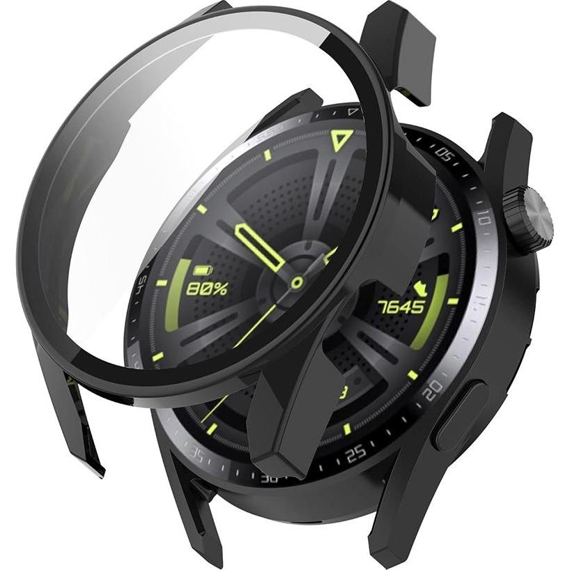 Techsuit - Defense360 Pro - Huawei Watch GT 3 (42mm) - Black, Accessori per smartwatch, Nero