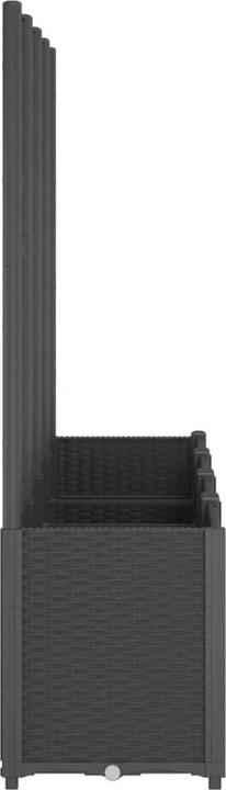 Image du produit vidaXL Pflanzkübel mit Rankgitter PP