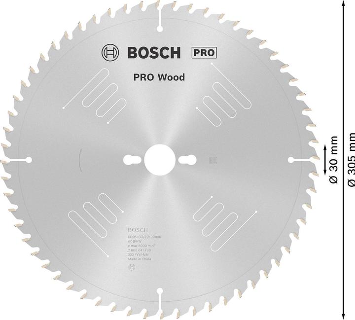 Produktbild Bosch Professional Zubehör PRO Wood Kreissägeblatt, 305 x 3.2 x 30 mm