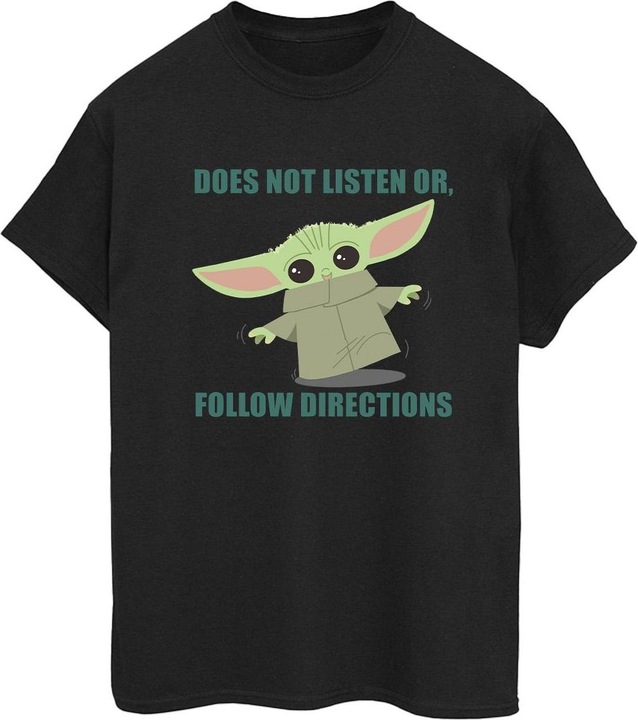 Image du produit Star Wars - T-shirt THE MANDALORIAN GROGU DOES NOT LISTEN - Femme (L)