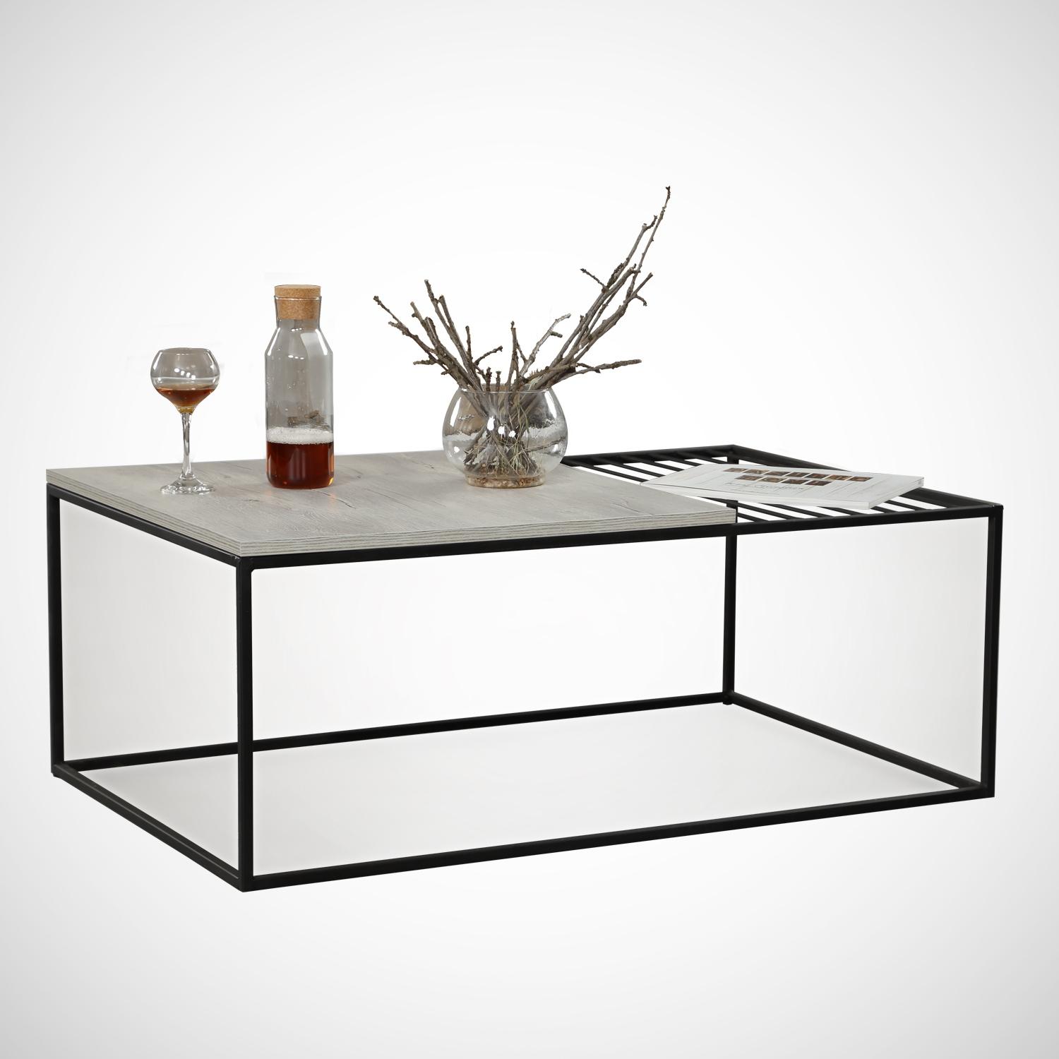 Thumbnail - Homitis, Couchtisch + Beistelltisch, Beckham (95 x 43 x 55 cm)