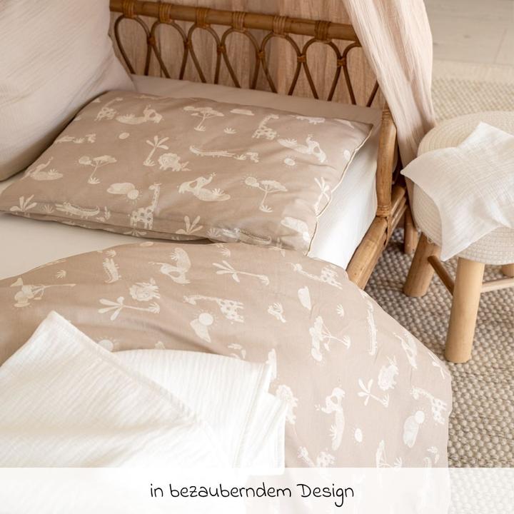 Immagine prodotto Julius Zöllner Biancheria da letto per bambini Organic Jungle Dream 100 x 135 + 40 x 60 cm