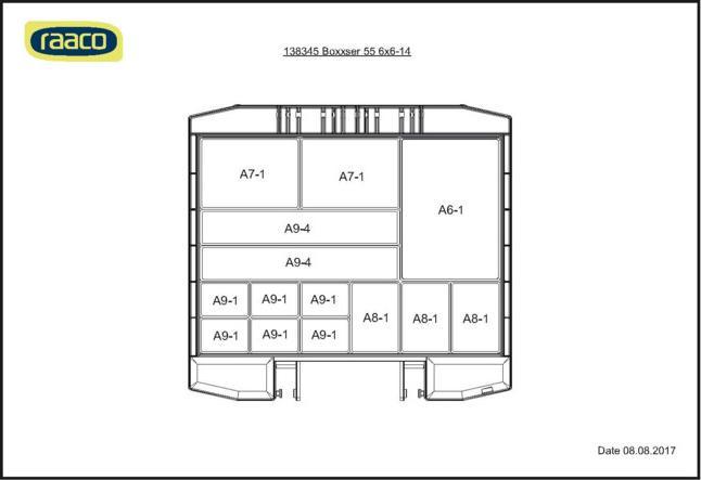 Image du produit Raaco Boxxser 55 6x6-14