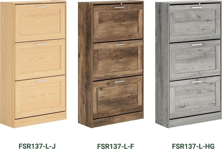 Immagine prodotto SoBuy Ribaltina per scarpe (60 x 115 x 23 cm)