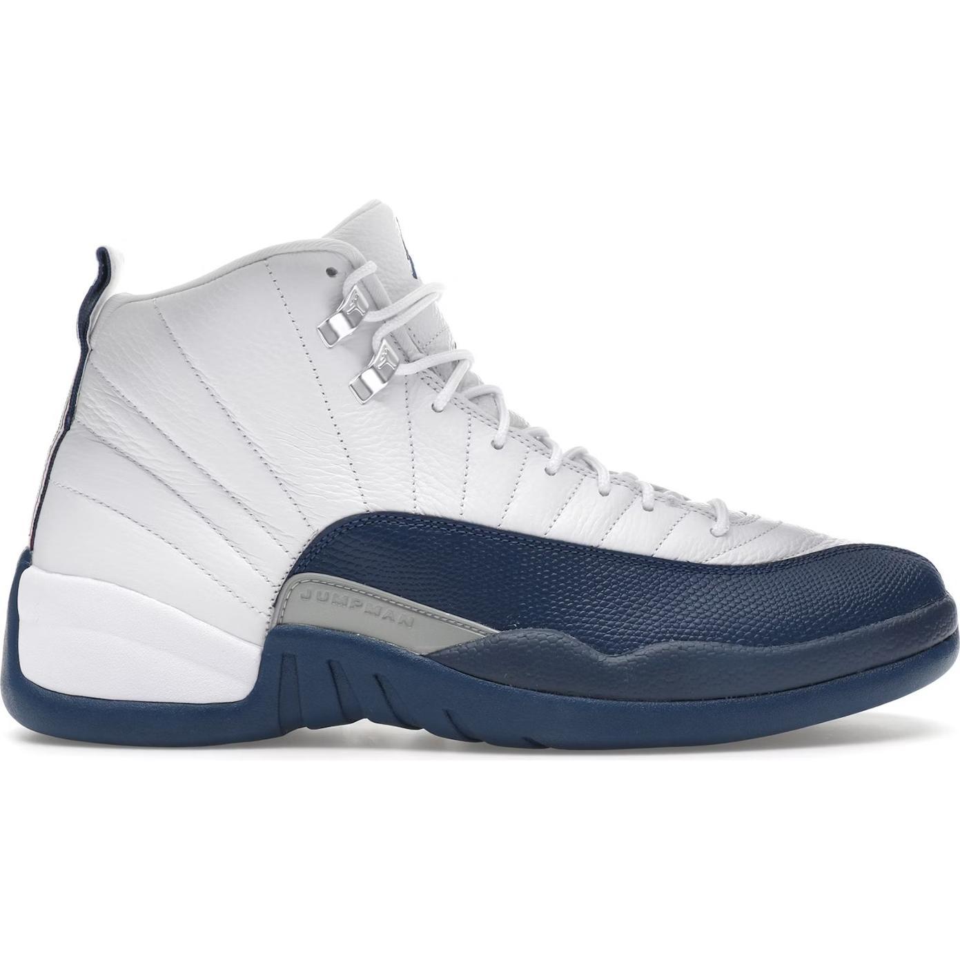 Jordan, Unisex, Sneaker, 12 Retro French Blue (2025), Blu, Rosso, Bianco, Argento, (42)