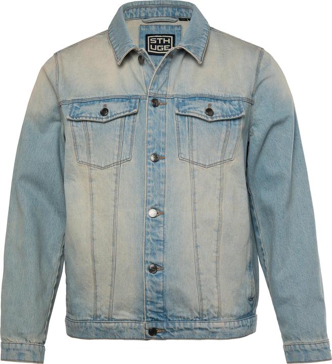 Actual product image Sthuge denim jacket, breast pockets, button band, up to 8 XL (XXL)