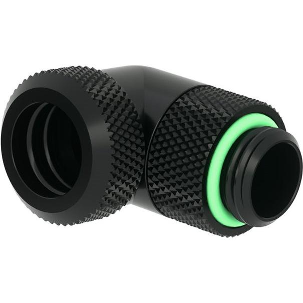 Barrow Multi-Link Adapter Anschluss 90 Grad G1/4 Zoll AG auf 12mm AD Hardtube - drehbar, schwarz, Wasserkühlung Anschlus...