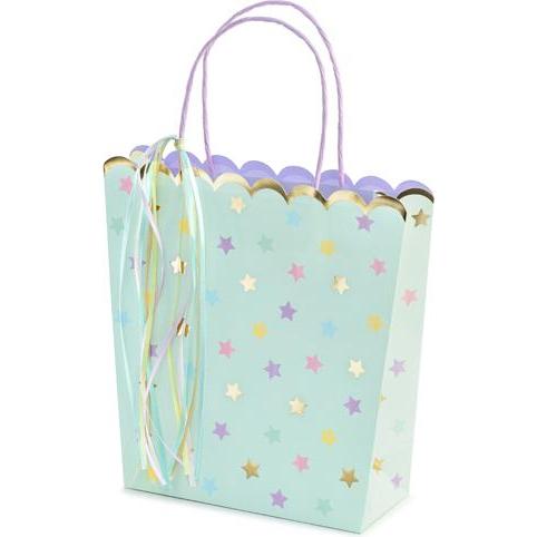 Partydeco, Geschenkverpackung, Gift bags Stars, mix, 22x23x8cm (1 pkt / 1 pc.) (Geschenktüte)