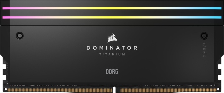 Produktbild Corsair DDR5, 6400MT/s 32GB 2x16GB DIMM, Unbuffered, 32-40-40-84, Std PMIC, XMP 3.0, DOMINATOR TITANIUM Blac (2 x 16GB, 6400 MHz, DDR5-RAM, DIMM)