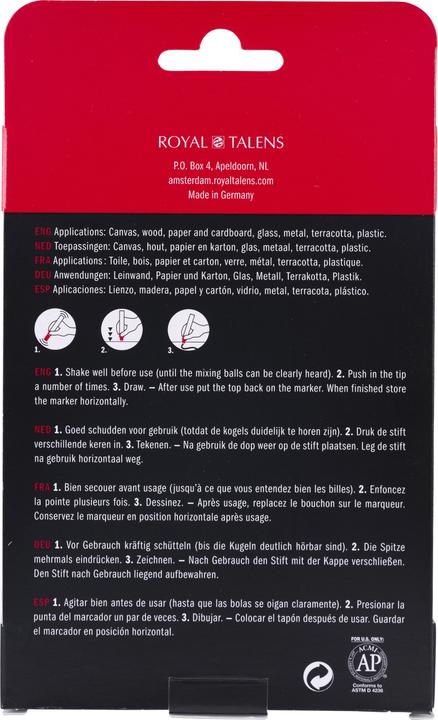 Actual product image Amsterdam Acrylic marker reflex set 4 pieces (4 x)