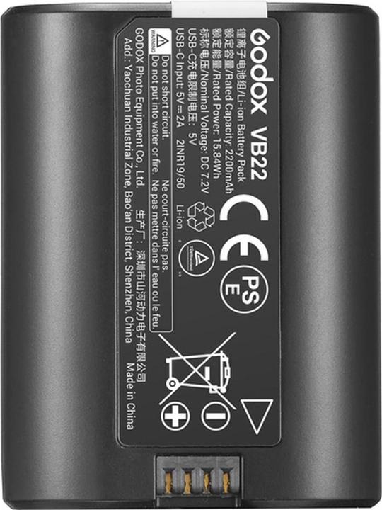 Godox VB 22 Rechargeable Battery for V480 TTL Li ion Touch Screen Flash (Blitzgerät Akku)