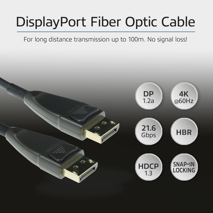 Image du produit DisplayPort — DisplayPort (90 m, DisplayPort, 1.2a)