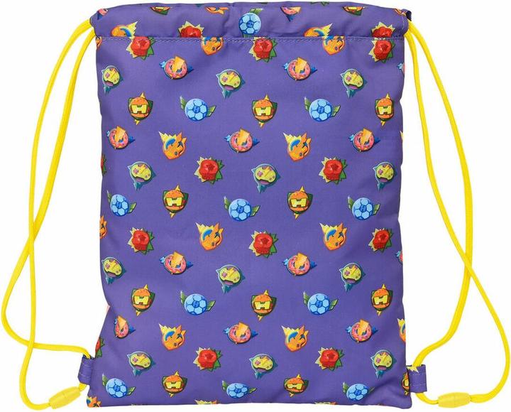 Actual product image Superthings Backpack bag with straps Guardians of Kazoom Purple Yellow (26 x 34 x 1 cm)