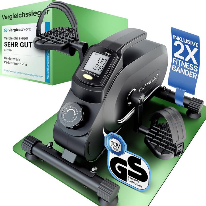 Heldenwerk Pedaltrainer PRO Set - Arm- und Beintrainer für Zuhause