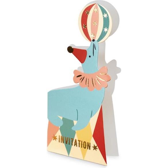 Top Graphic Invitations cirque en forme de Phoque