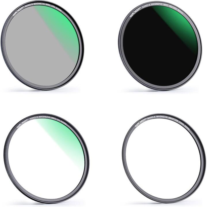 Actual product image K&F Concept Concept Magnetic lens filter kit CPL-ND-UV 58 mm (58 mm, Neutral density filter)