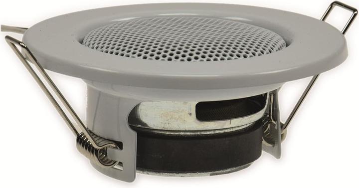 Produktbild König Design Decken Einbaulautsprecher "Mini" Halogen Look, 8cm Ø, 6cm Einbau, weiss (1 Stk.)