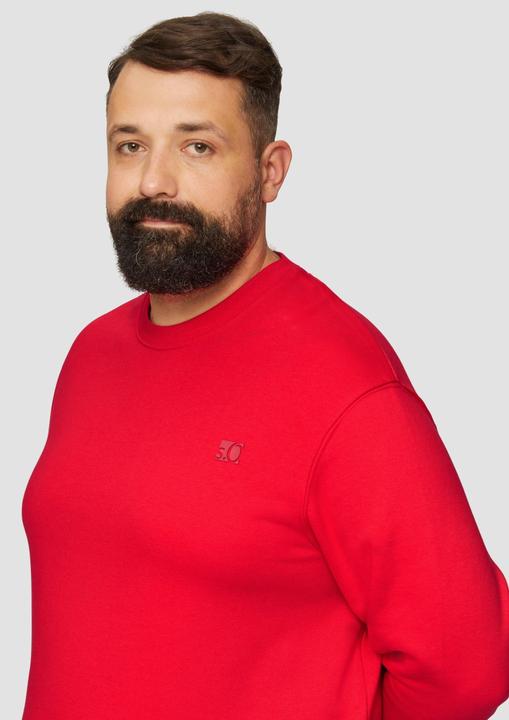 Produktbild s.Oliver Sweatshirt Sweatshirt aus Baumwollmix mit Logo-Detail (5XL)