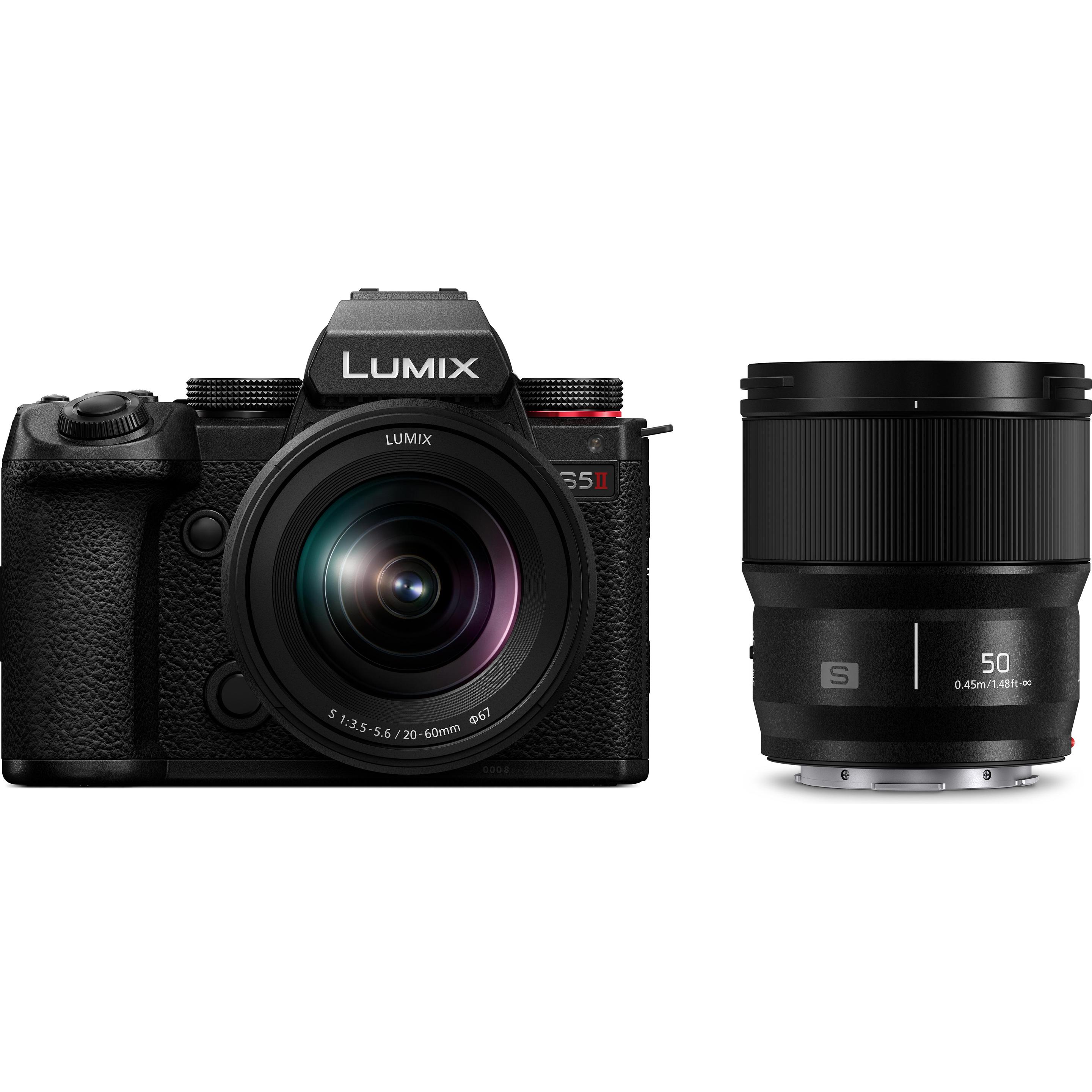 Panasonic DC-S5 II + S 20-60mm f3,5-5,6 + S 50mm f1,8 Bulk (50 mm, 24.20 Mpx, Vollformat), Kamera, S