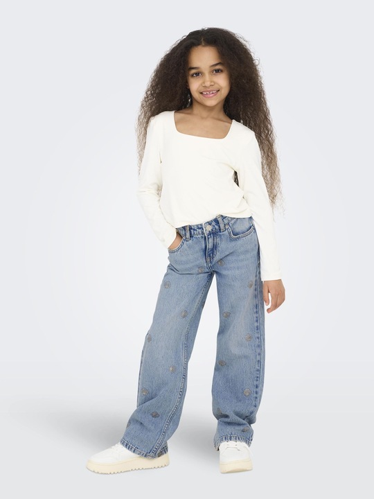 Actual product image Only KOGJUICY Hohe Taille Weiter Beinschnitt Jeans Jeans mit weitem Bein (146)