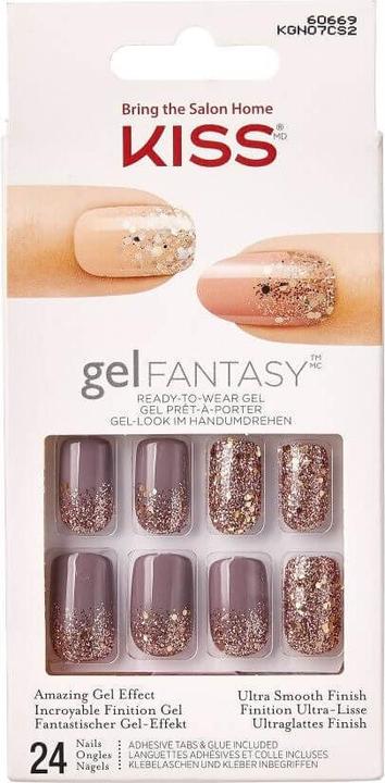 KISS My Face - 60669 Gel Fantasy Nails ( 24 Ks ) - Gel Nails