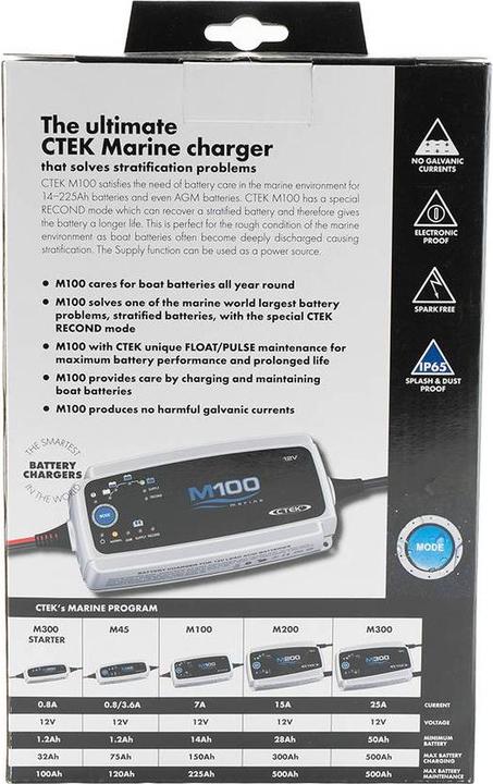 Produktbild Ctek Automatikladegerät Hochfrequenzladegerät M 100 12 V 7 A (12V, 7 A)