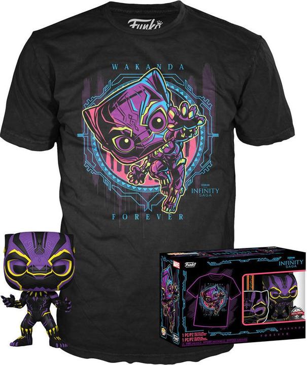 Image du produit Funko MARVEL- Booble Head POP N° xx - Black Panther + T-shirt (S)