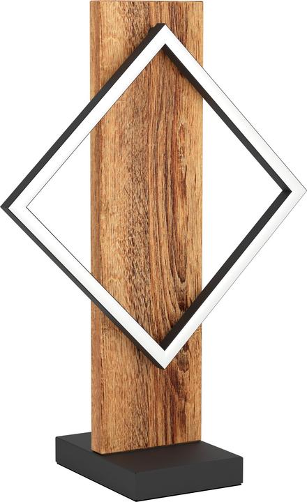 Actual product image EGLO Boyal LED Table Lamp with Wooden Beams (1750 lm)