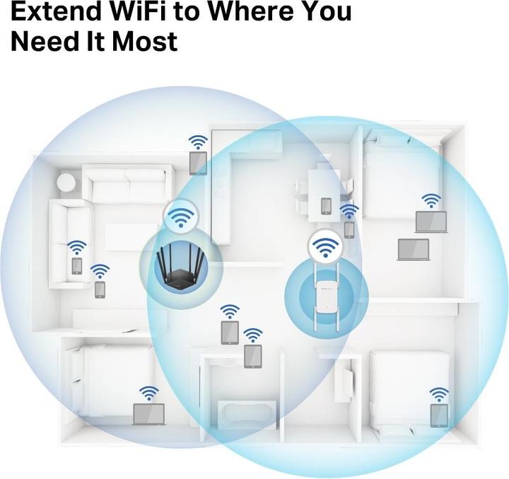 Immagine prodotto Mercusys Ripetitore ME50G Ripetitore ME50G (1300 Mbit/s, 600 Mbit/s)