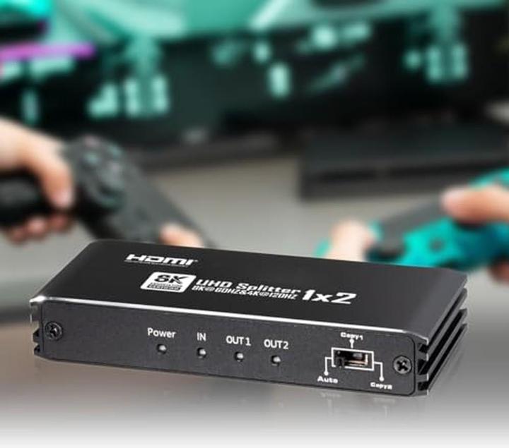 Produktbild myWall My Wall 8K HDMI® Splitter 1 in 2 out HDMI-Splitter