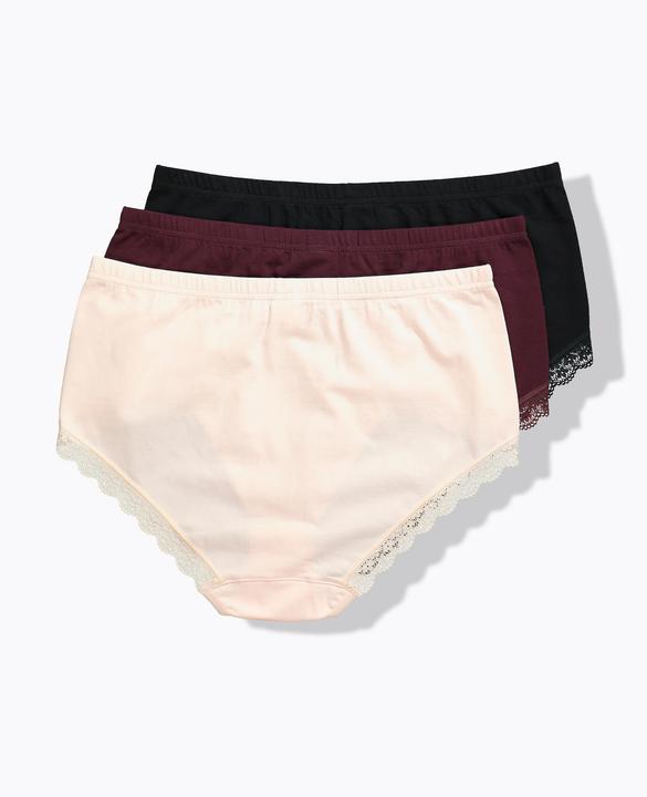 Image du produit Ulla Popken Culottes hautes, lot de 3. Pour une assise confortable (54)