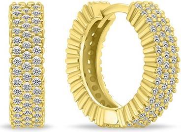Immagine prodotto Brilio Silver - EA1155Y Gold Plated Silver Sparkling Earrings