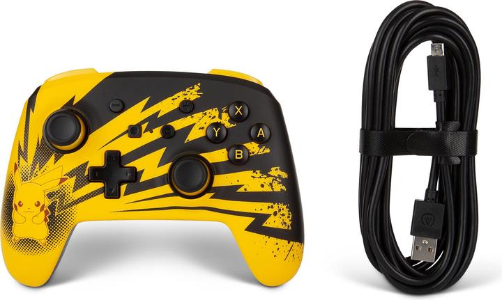 Immagine prodotto PowerA Controller Switch migliorato via cavo Fulmine Pikachu (Switch Lite, Switch)